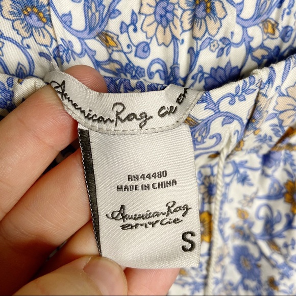 American Rag cottage core skirt tassel floral S - Picture 6 of 11